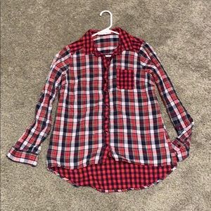Eden and Oliva button up flannel
